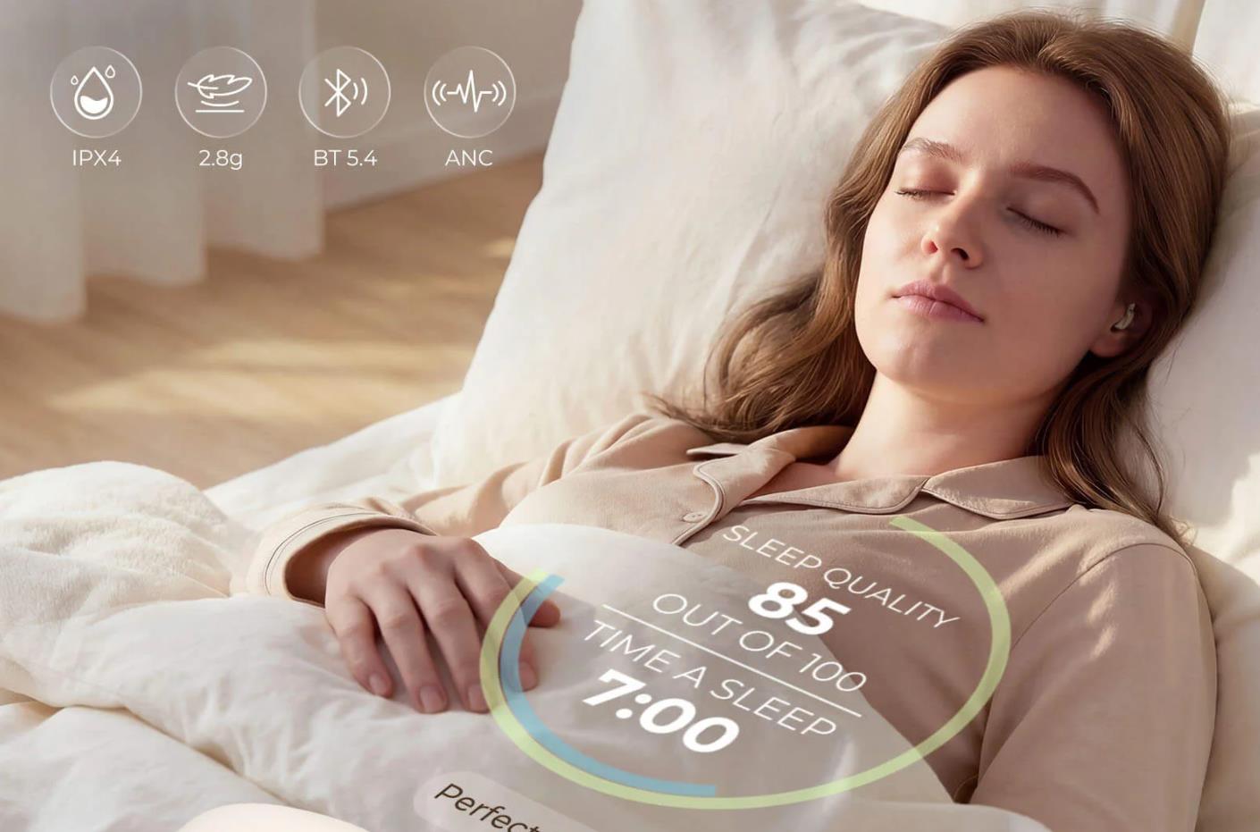 Kieslect Sleepbuds A2 – The All-Round Sleep Companion for Light Sleepers and Side Sleepers