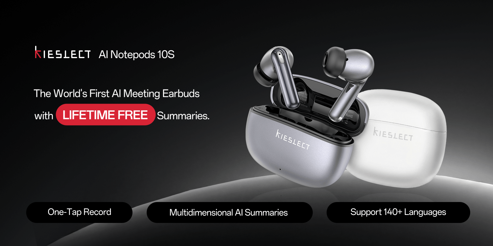 Kieslect AI NotePods 10S Review: The World’s First All-in-One AI Meeting Earbuds That Erase Work & Language Headaches