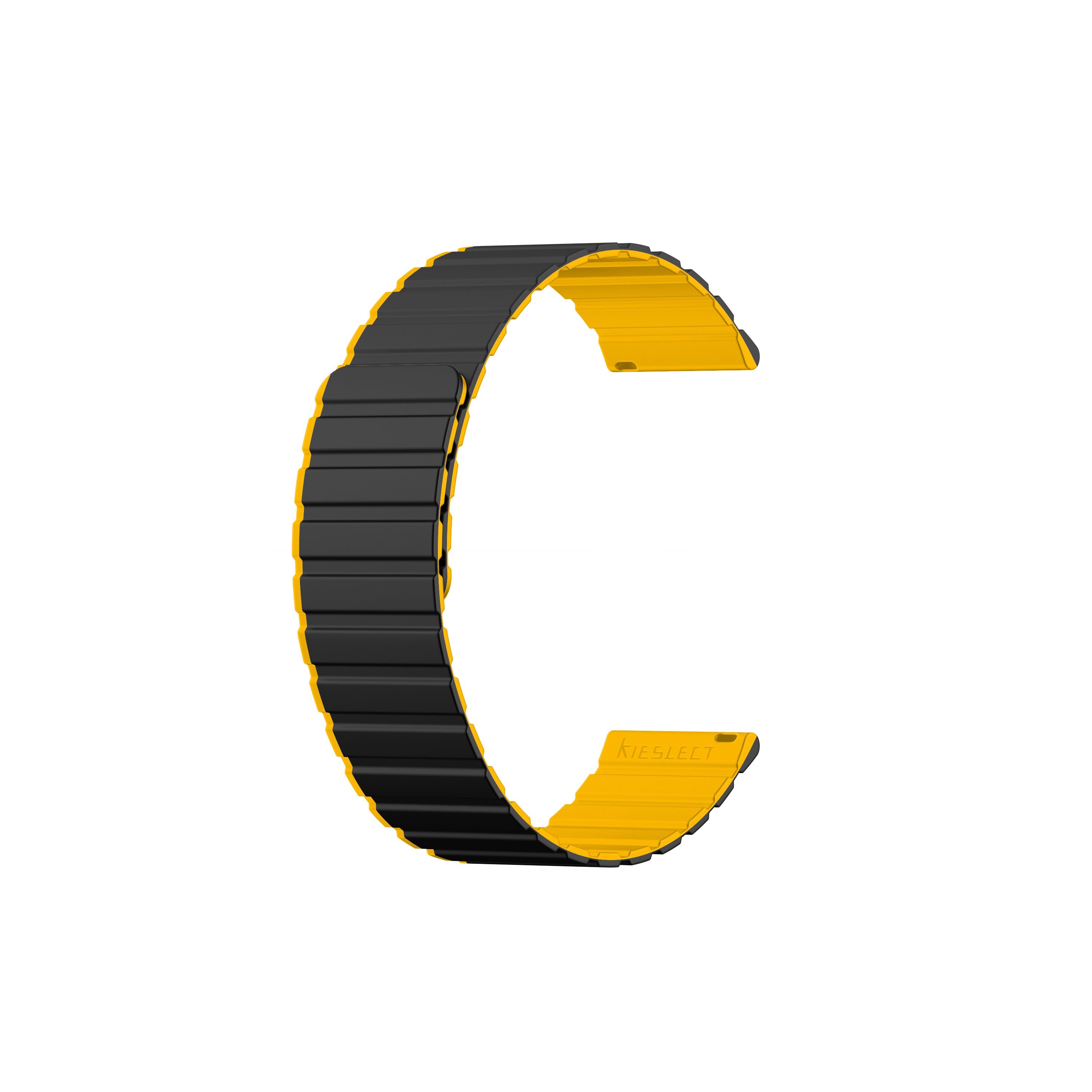 Kieslect 22MM Black Yellow Dual-tone Strap