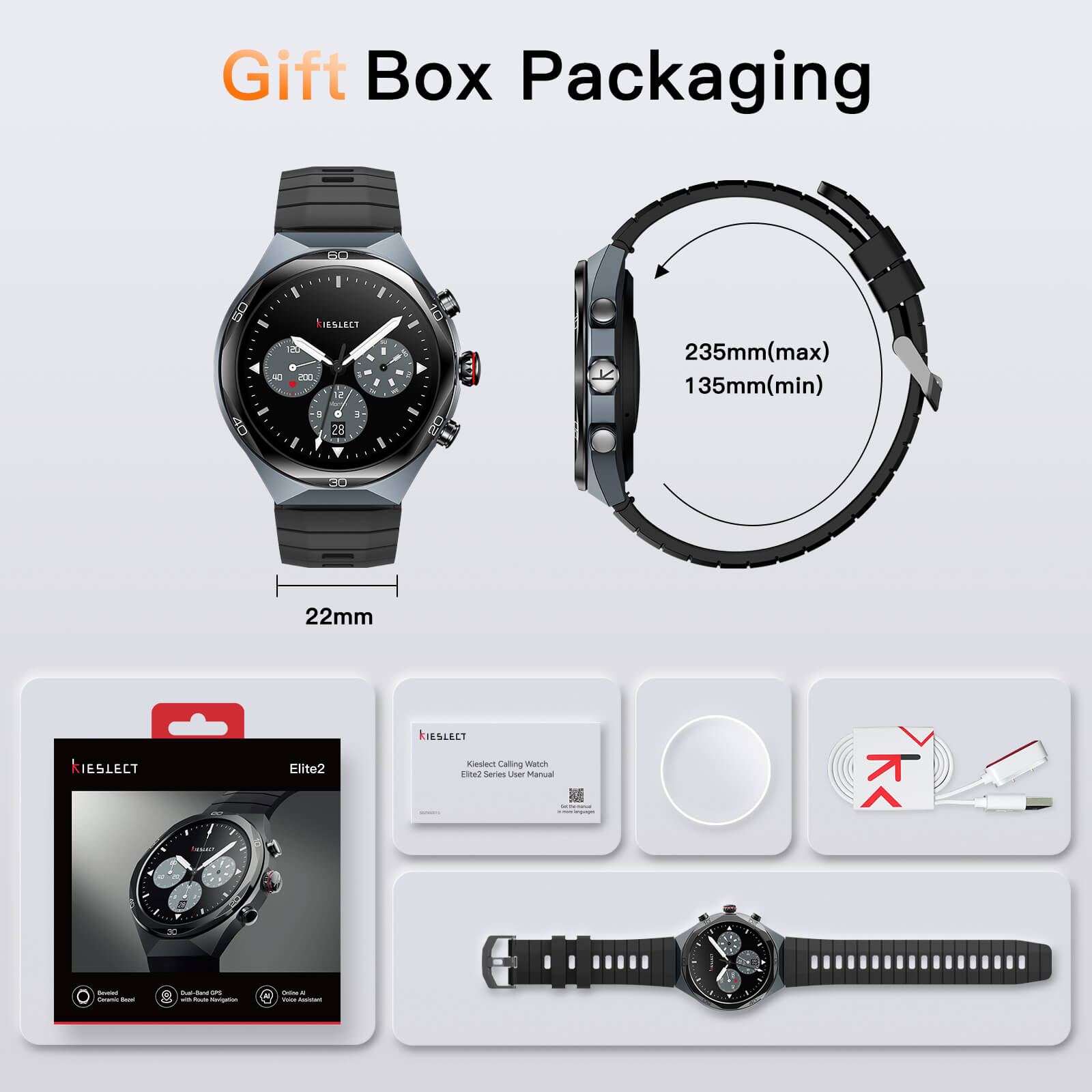 Kieslect AI Smartwatch Elite2