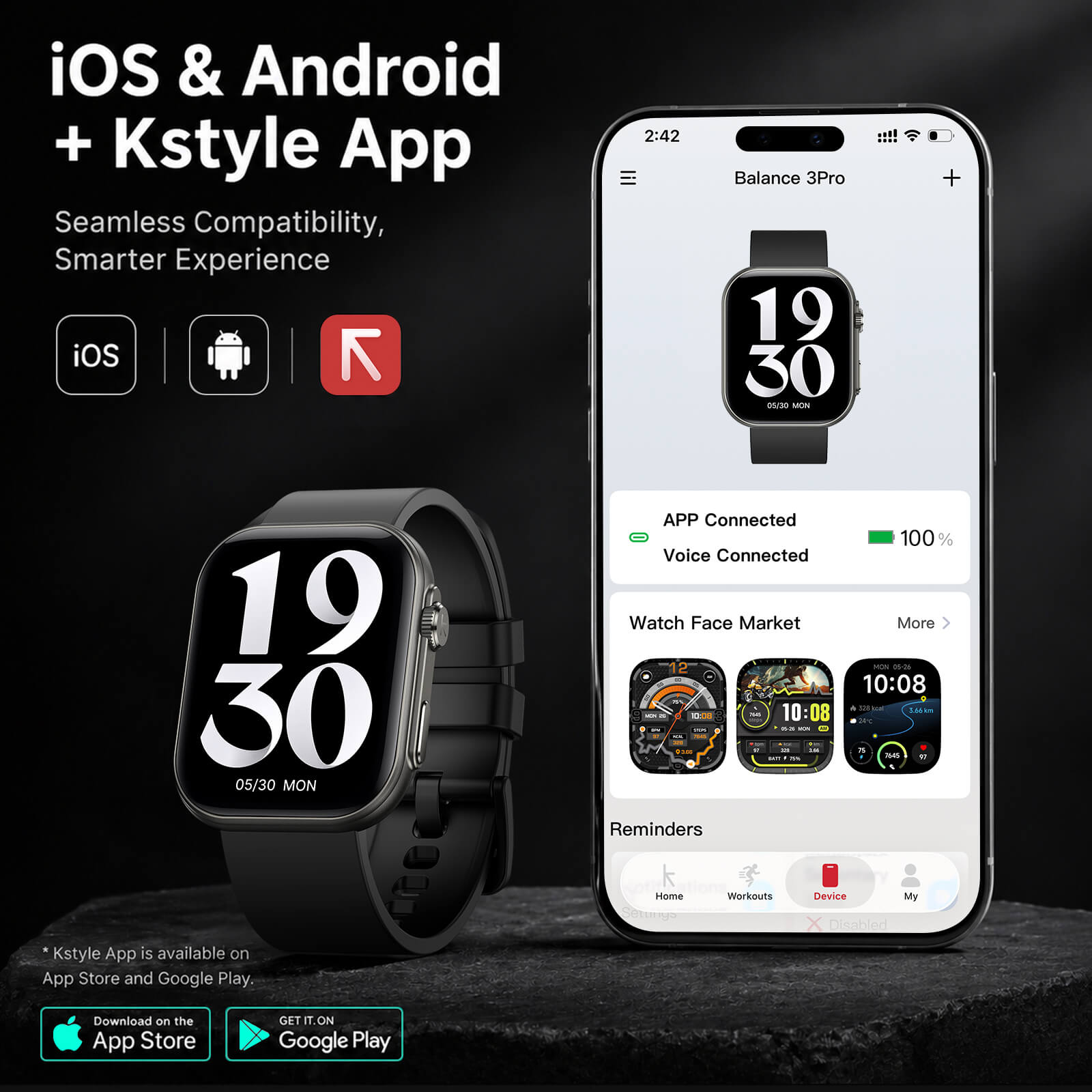 Kieslect Balance 3 Pro AI Smartwatch