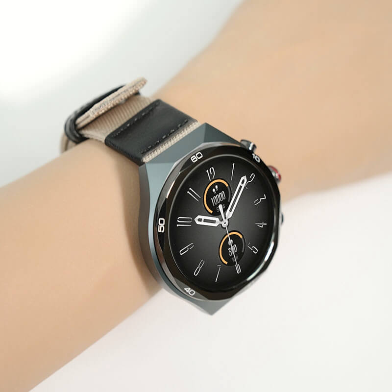 Light Khaki Jeep-Style Woven Watch Strap