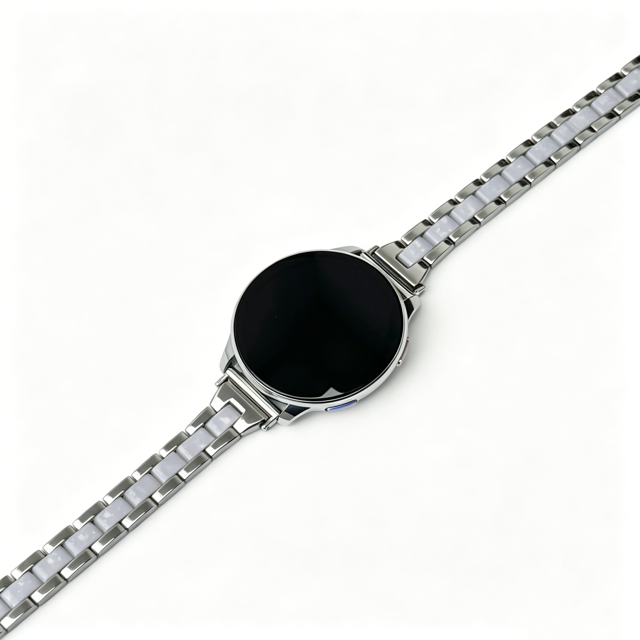 Metal+inlaid zircon Strap for women's watches