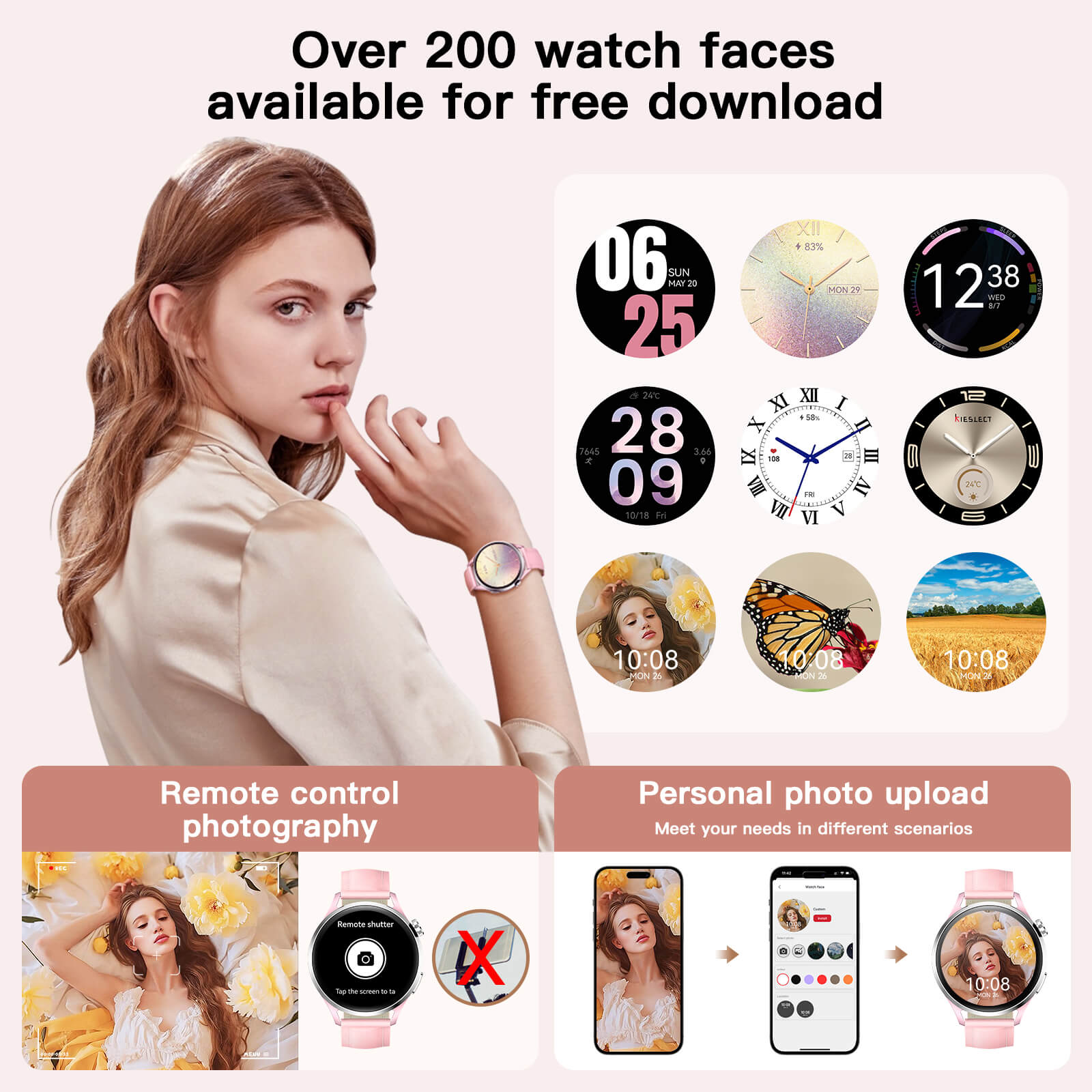 Kieslect Lady Smart Watch Lora 3 - Stylish Fitness Tracker & More
